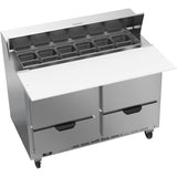 Beverage Air SPED48HC-12C-4, 48" Sandwich Prep Table With 17” Cutting Board