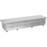 Beverage Air WTRCS112HC-120, 120" Six Drawer With Extended Top Chef Base Refrigerator
