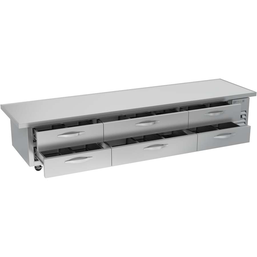 Beverage Air WTRCS112HC-120, 120" Six Drawer With Extended Top Chef Base Refrigerator