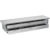 Beverage Air WTRCS112HC-120, 120" Six Drawer With Extended Top Chef Base Refrigerator