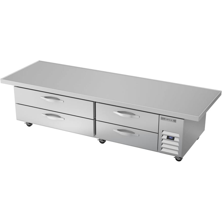 Beverage Air WTRCS84HC-96, 96" Four Drawer With Extended Top Chef Base Refrigerator