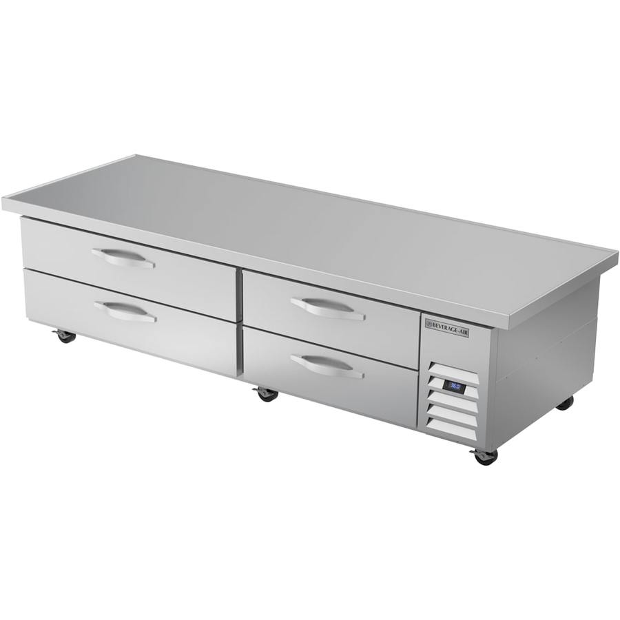 Beverage Air WTRCS84HC-89, 89" Four Drawer With Extended Top Chef Base Refrigerator
