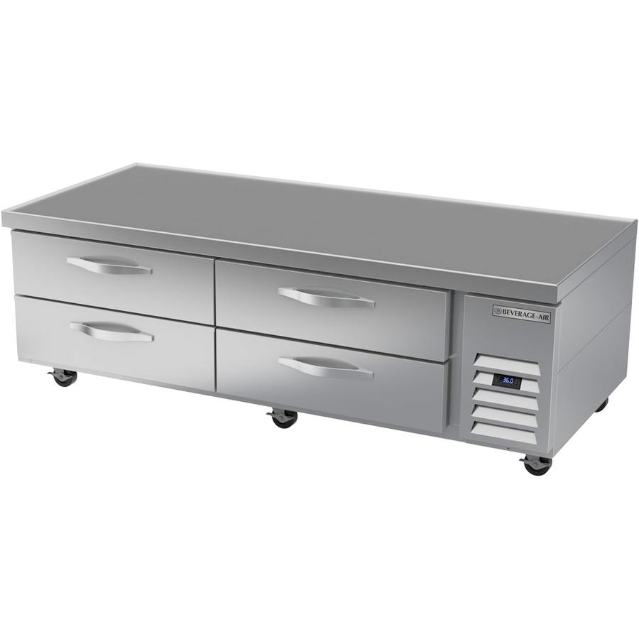 Beverage Air WTRCS72HC, 72" Four Drawer Chef Base Refrigerator