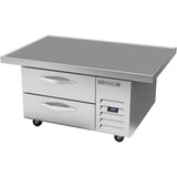 Beverage Air WTRCS36HC-48, 48" Two Drawer With Extended Top Chef Base Refrigerator