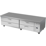 Beverage Air WTRCS84HC, 84" Four Drawer Chef Base Refrigerator