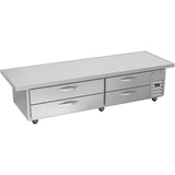 Beverage Air WTFCS84HC-96, 96" Four Drawer With Extended Top Chef Base Freezer