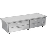 Beverage Air WTFCS84HC-89, 89" Four Drawer With Extended Top Chef Base Freezer