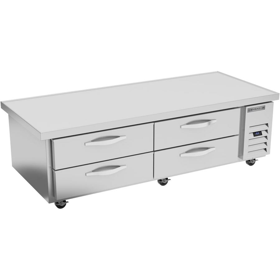 Beverage Air WTFCS72HC-76, 76" Four Drawer With Extended Top Chef Base Freezer