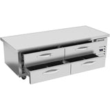 Beverage Air WTFCS72HC-76, 76" Four Drawer With Extended Top Chef Base Freezer