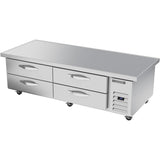 Beverage Air WTFCS72HC-76, 76" Four Drawer With Extended Top Chef Base Freezer