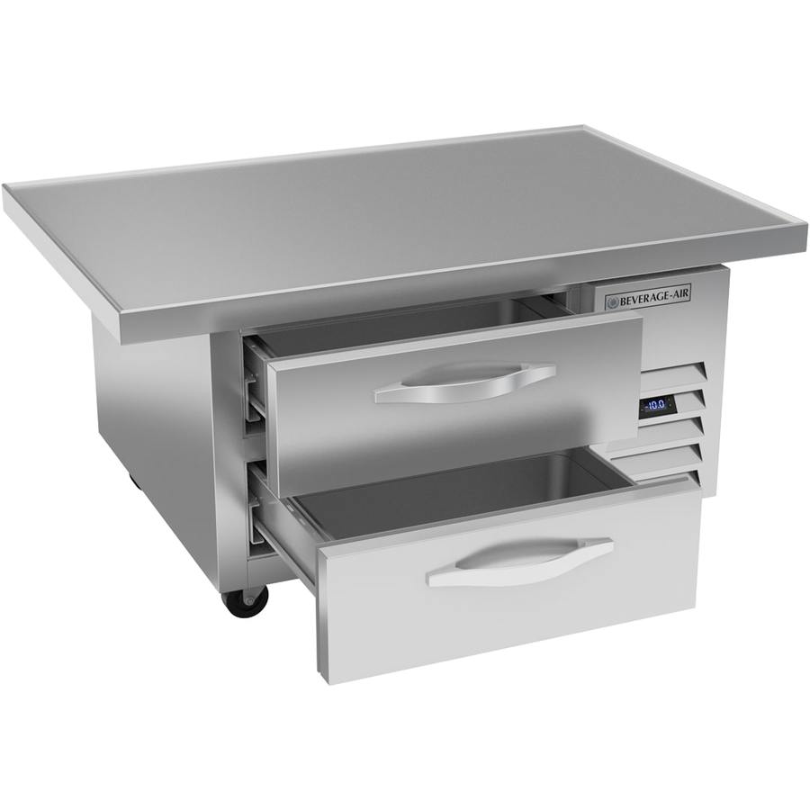 Beverage Air WTFCS36HC-48, 48" Two Drawer With Extended Top Chef Base Freezer