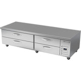 Beverage Air WTFCS84HC, 84" Four Drawer Chef Base Freezer
