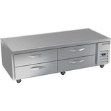Beverage Air WTFCS72HC, 72" Four Drawer Chef Base Freezer