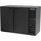 Beverage Air BB48HC-1-F-B, 48" Back Bar Refrigerator Solid Door Food Rated Back Bar
