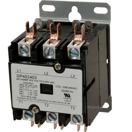 Hatco 2-01-016, Contactor, 3 Pole, 40A, 240V