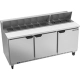 Beverage Air SPE72HC-18, 72" Sandwich Prep Table