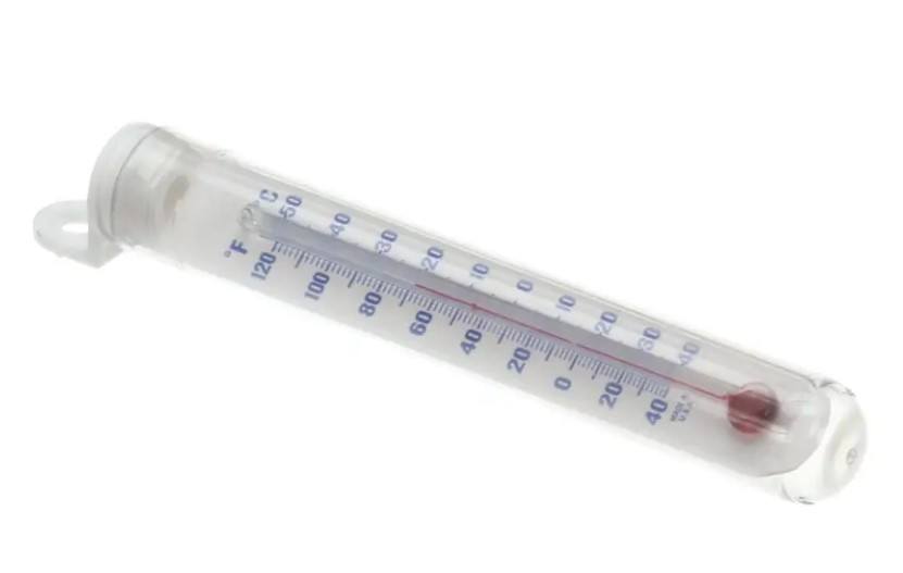 True 800321, Thermometer, HB-120, Vertical with Logo & Screw Hole