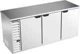 Beverage Air BB78HC-1-S, 78" Solid Doors Back Bar in Stainless Steel