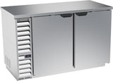 Beverage Air BB58HC-1-S, 58" Solid Doors Back Bar in Stainless Steel