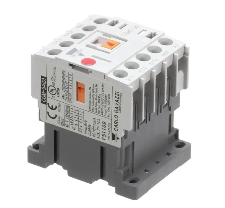 CMA 13012.15, Contactor, 120V Coil, 20A, 3 Pole with Auxiliary Contact