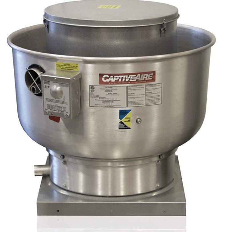 Captive-Aire DU50HFA, 1/2 HP 115 Volts High Speed Upblast Exhaust Fan
