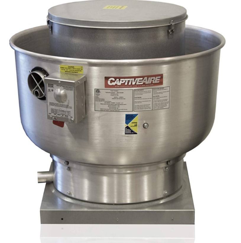Captive-Aire CAS-DU180HFA, Centrifugal Upblast Direct Drive DU180HFA Roof Mounted