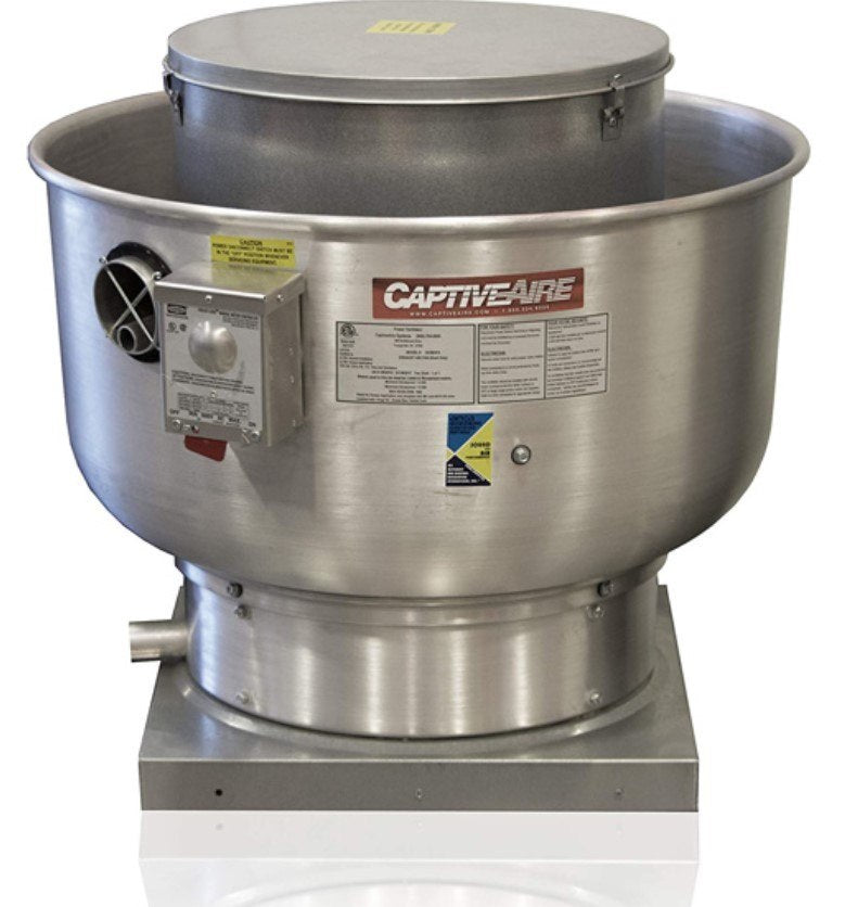 Captive-Aire CAS-DU10HFA, Centrifugal Upblast Direct Drive DU10HFA Roof Mounted