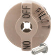 Imperial 28328, Knob with Screw, On/Off/Pilot, Robertshaw Gas Valve