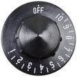 Atlas 1097, Thermostat Knob, Off-10-1, 2-1/4" Dia.