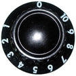 APW 56505, Thermostat Dial Knob, Black, 1-10