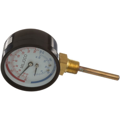 Hatco 03-01-003, PRESS/TEMP GAUGE 3, 50-290 F, 0-200 PSI