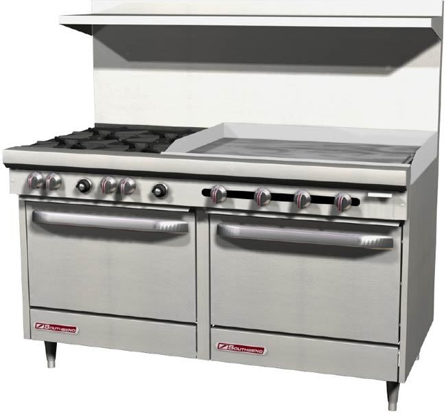 Southbend S60DD-3G, 60" Wide Gas Restaurant Range