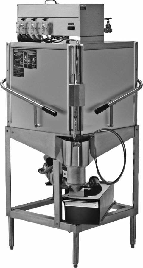 CMA C, 40 Rack/Hr Corner Door Type, Single Rack Low Temperature Chemical Sanitizing Dishwasher