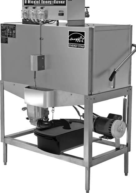 CMA B, 80 Rack/Hr Straight Door Type, Low Temperature Chemical Sanitizing Double Rack Dishwasher