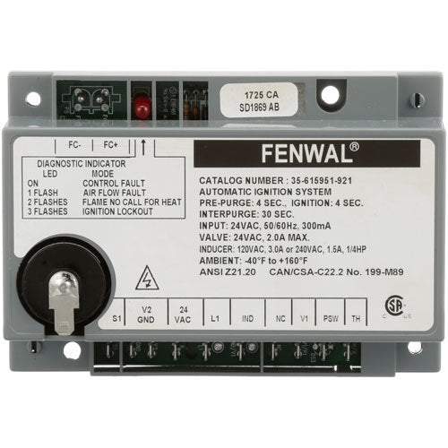 Blodgett 54388, IGNITION CONTROL