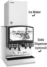 Hoshizaki FS-1022MLJ-C, 889 Lbs Ice/24Hr Cublet Flake Ice Machine, Remote Air Cooled Serenity Series
