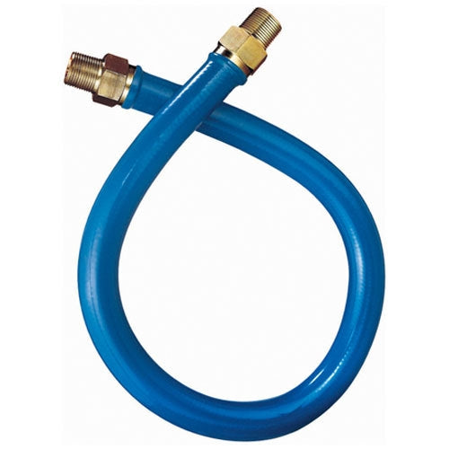 Dormont 16100BP-48, COATED GAS CONNECTOR 1" MPT X 48"