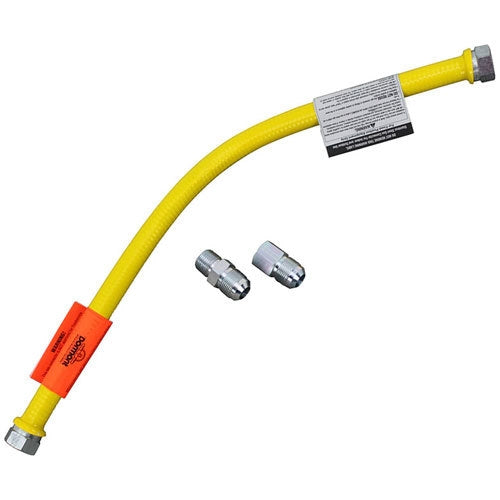 Dormont 1675N(PFS)48, COATED GAS CONNECTOR 3/4" MPT X 48"