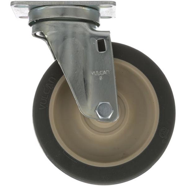 Dynamic Cooking 18022, Plate Mount Caster, 5", 2-3/8" x 3-5/8" Plate