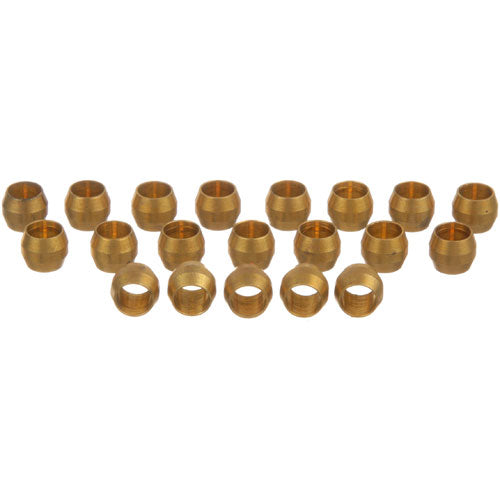 Mavrik 263672, 3/16" Brass Ferrules, Pack of 20