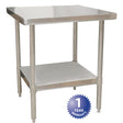 FMP 280-1780, 36" x 30" Stainless Steel Work Table, 18 Gauge Top