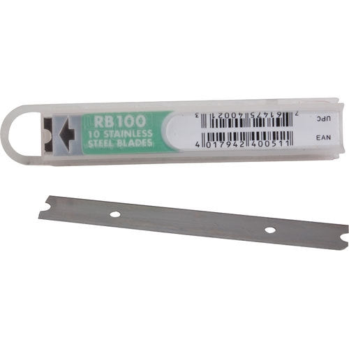 Keating 004898, SCRAPER BLADES - 10PK  4" WIDE S/S