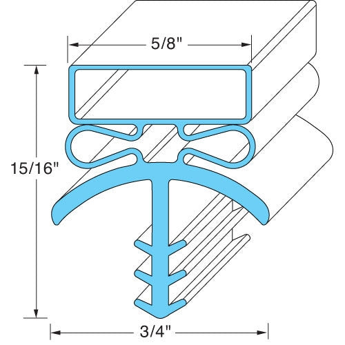 Bally 016546, DOOR GASKET
