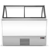 Marchia GIC-10, 56" 10-Pan White Gelato Ice Cream Dipping Cabinet Display Freezer