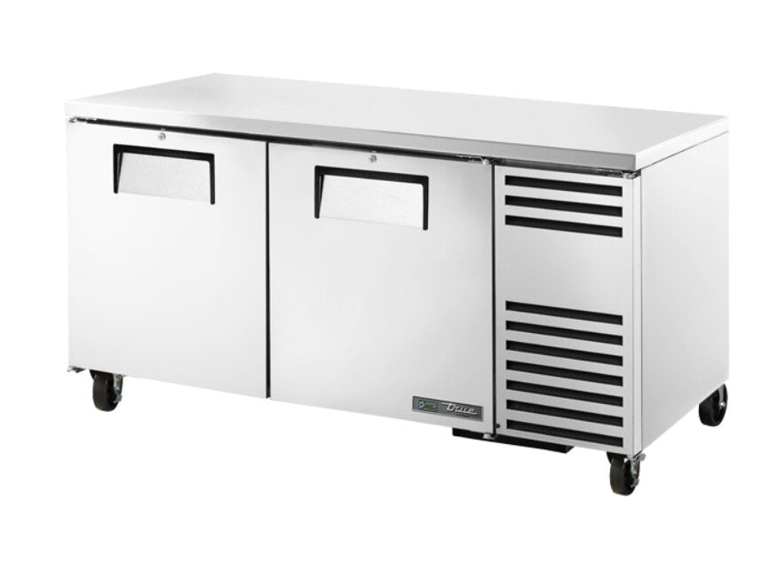 True TUC-67F-HC, 67" 2 Door Deep Undercounter Freezer