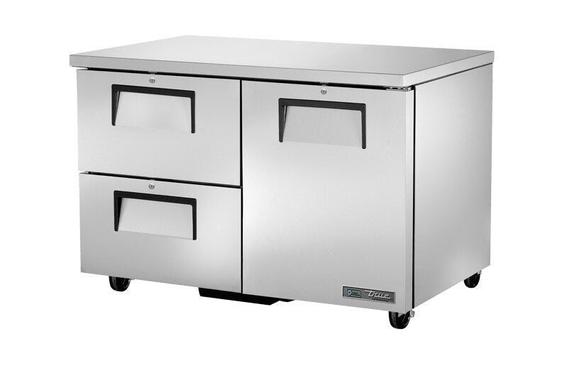 True TUC-48D-2-HC, 48" 1 Solid Swing Door 2 Solid Drawer Undercounter Refrigerator