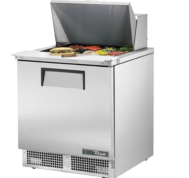 True TFP-32-12M-HC, 32" 1 Door Food Prep Unit, includes (12) 1/6 size pans