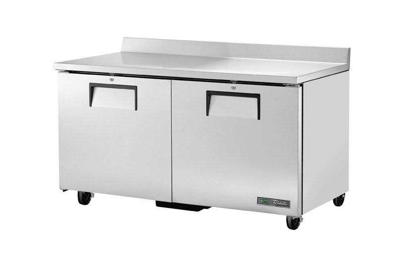 True TWT-60-HC, 60" 2 Solid Swing Door Worktop Refrigerator