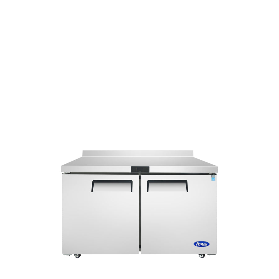 Atosa MGF8409GR, 48" 2 Solid Swing Door Worktop Refrigerator