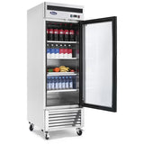 Atosa MCF8701GR, 27" 1 Glass Door Reach-In Freezer